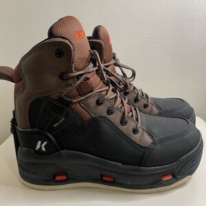 Korkers Men's BuckSkin OmniTrax Felt Kling On Sole Wading Boots